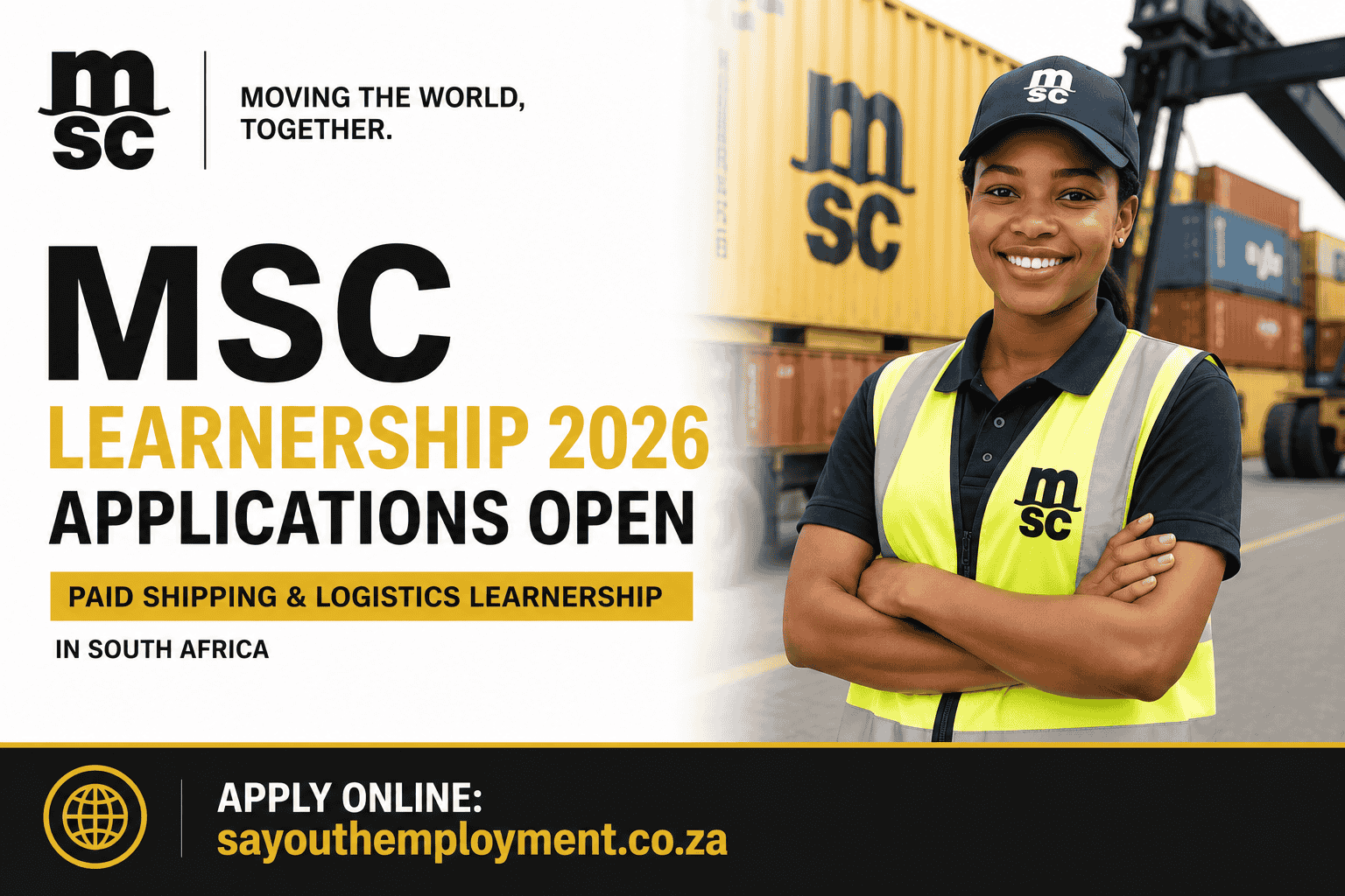 MSC Learnership 2026 Applications Open | Paid Shipping & Logistics Learnership in South Africa